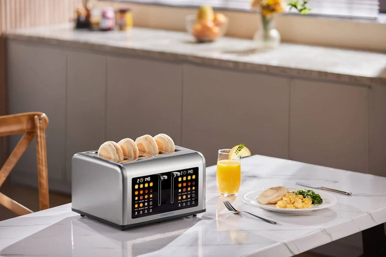 CulinaTosta smart touchscreen toaster in use