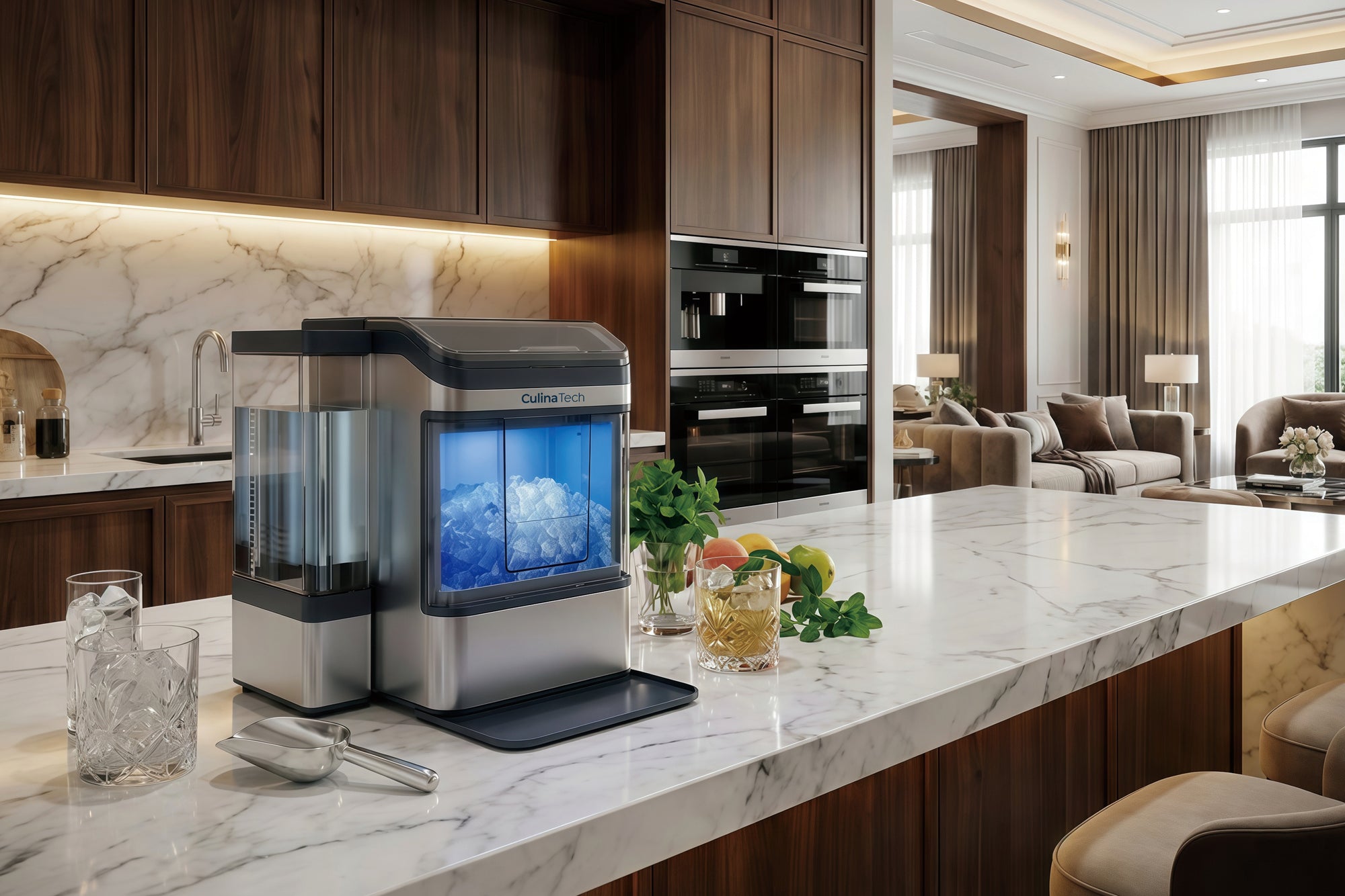 Kaubares Nugget-Eis. Restaurantqualität für Zuhause.