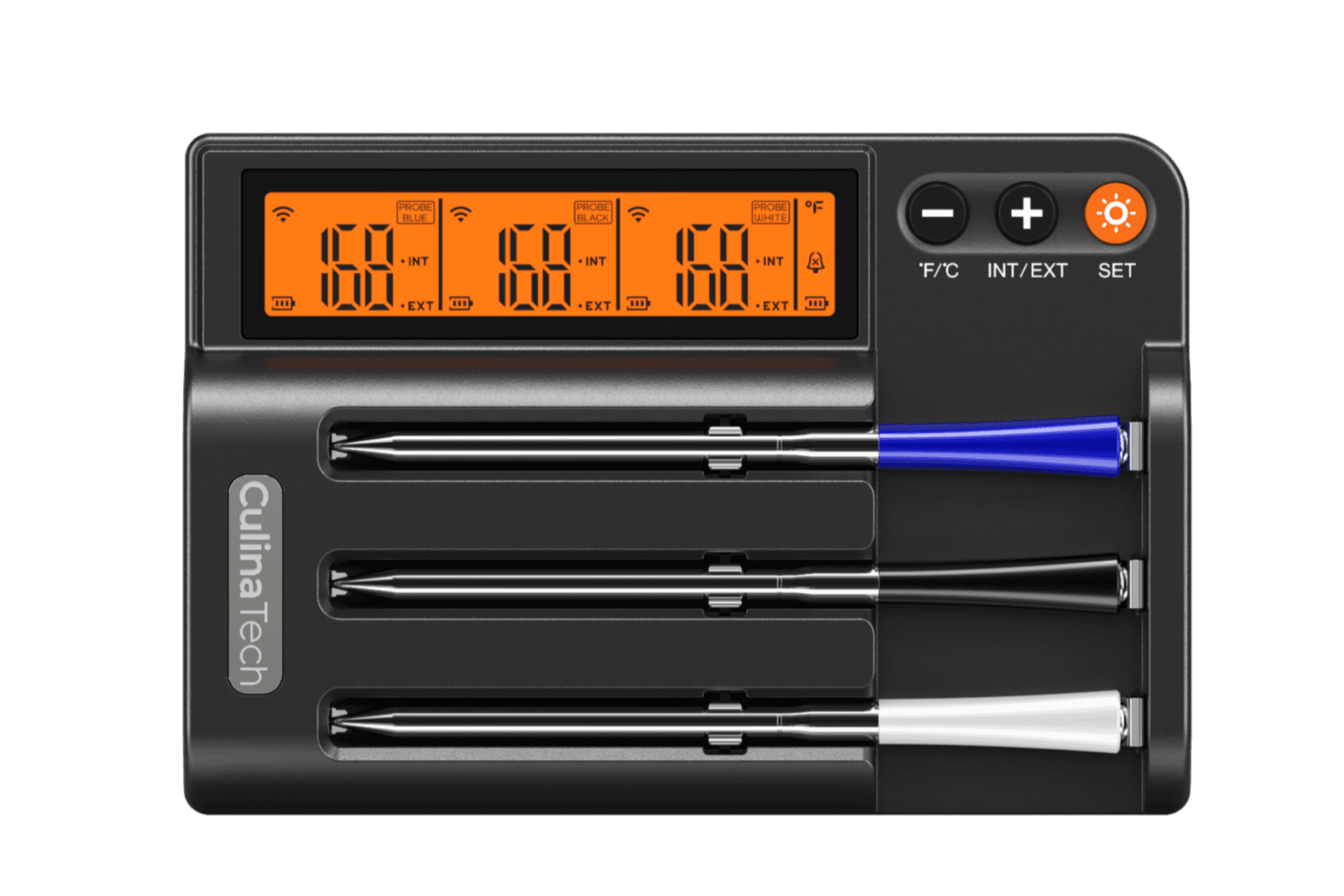 CulinaMeter™ Smart Wireless Meat Thermometers 3 Probe Model
