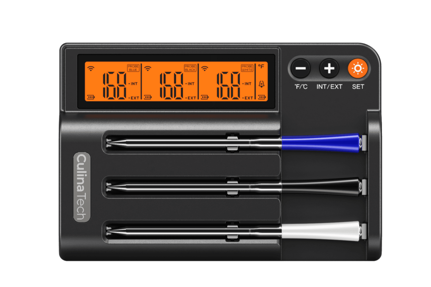 CulinaMeter™ Smart Wireless Meat Thermometers 3 Probe Model