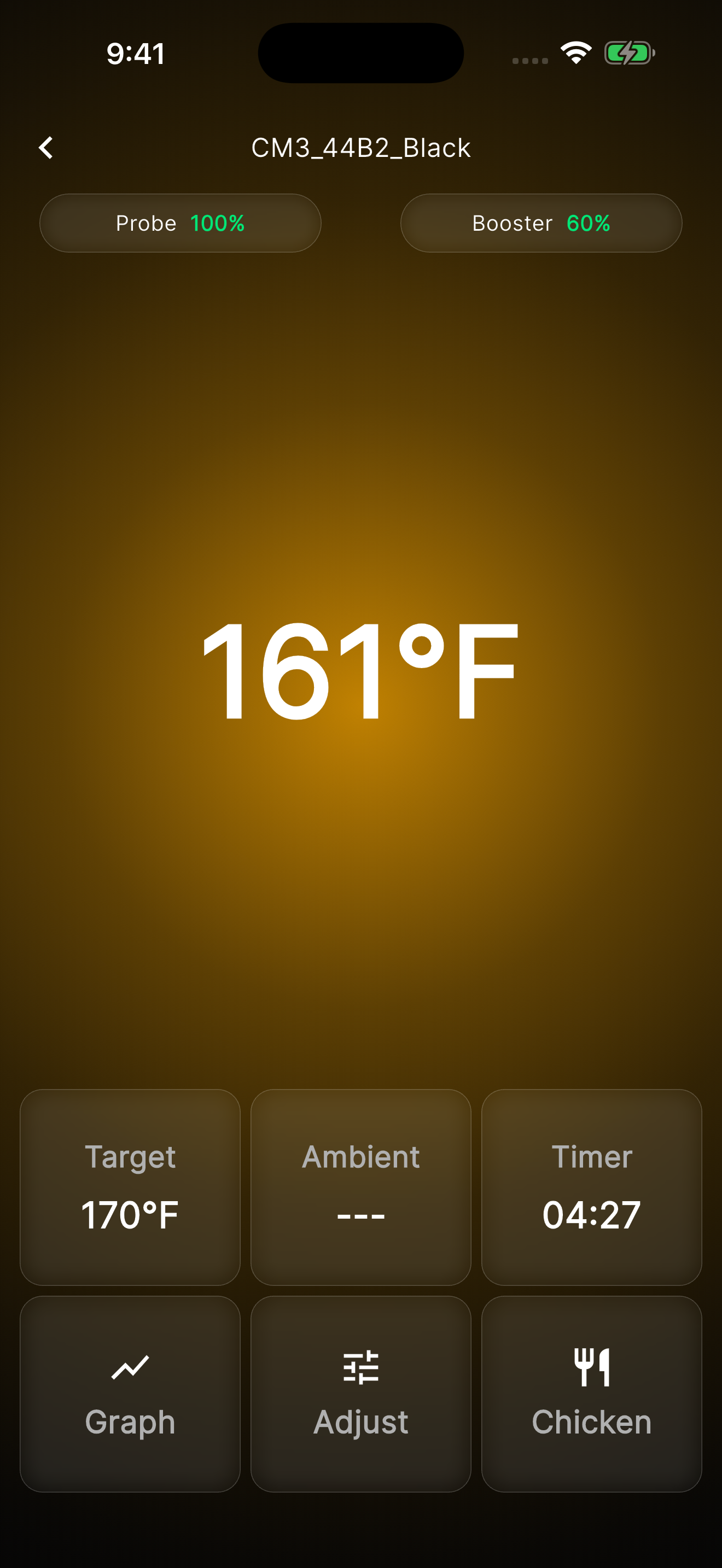 The CulinaTech app: Cooking in progress
