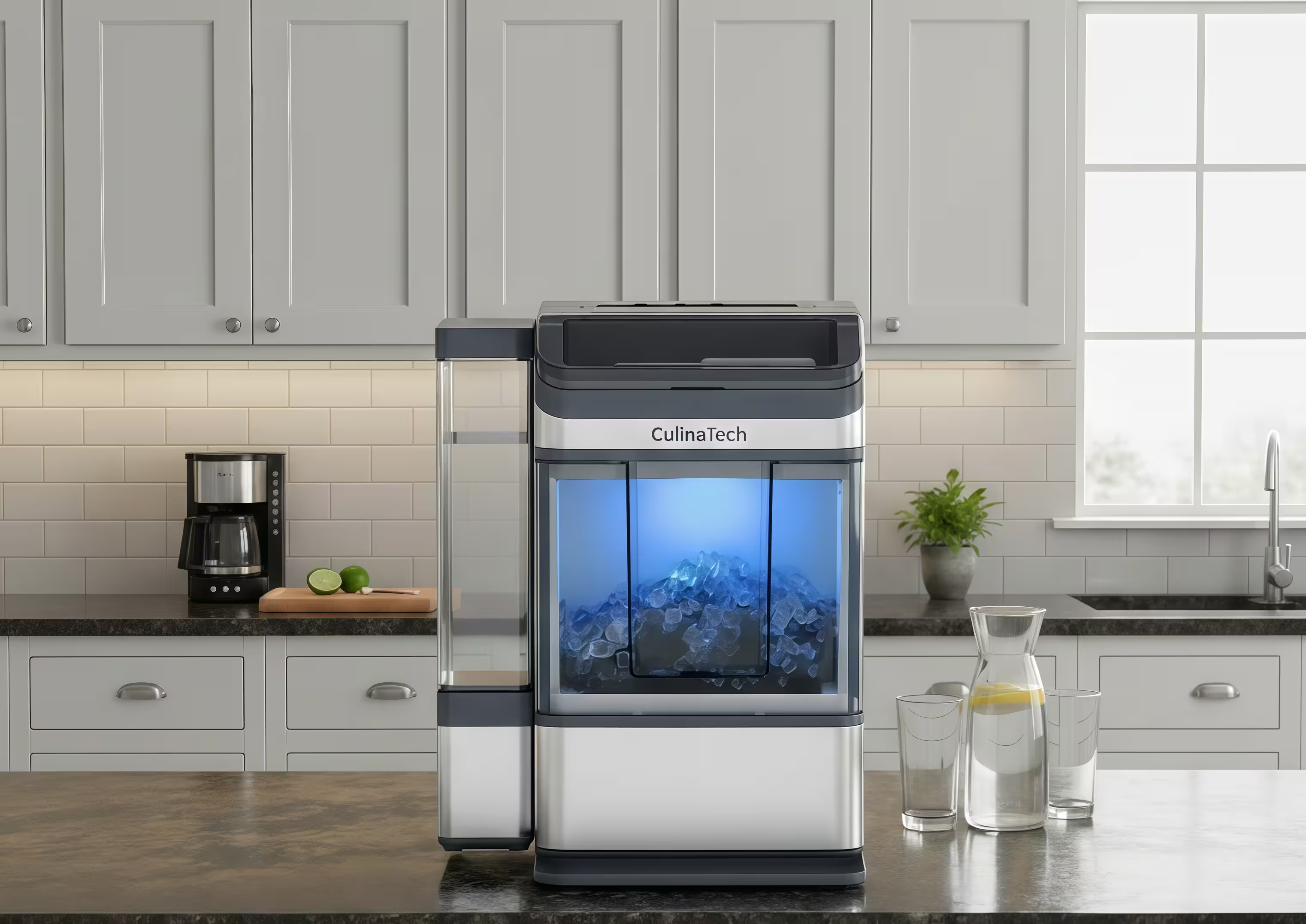 CulinaIcela smart nugget ice maker in use